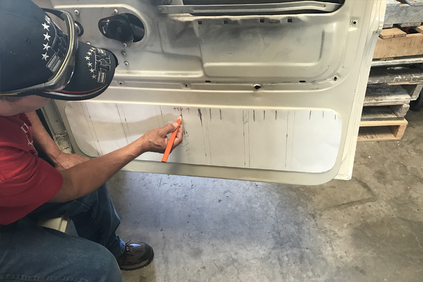Custom Upholstery - door panel work